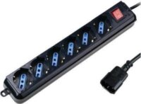 Techly 300415 Kapcsolós hálózati elosztó 1.5m - Fekete