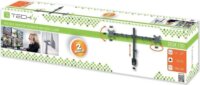 Techly 027514 13"-27" LCD TV/Monitor asztali tartó kar 2 monitorhoz Fekete