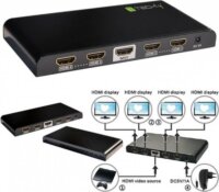 Techly 023981 HDMI Splitter (1 PC - 4 Kijelző)