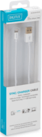 Digitus DB-600106-010-W Lightning apa - USB-A apa Adat- és töltőkábel 1m - Fehér