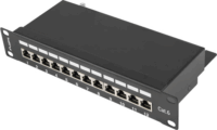 Lanberg PPF6-9012-B 10" Patch panel - 12 port