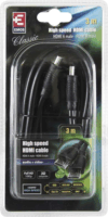 Emos SB0103 HDMI (apa - apa) kábel 3m - Fekete