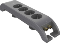 Philips SPN5144A 220V hálózati elosztó 4 aljzatos túlfeszültség védelemmel 2.0m - Szürke