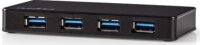 Nedis UHUBU3420BK USB 3.0 HUB (4 port) Fekete