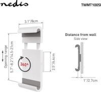 Nedis TWMT100SI 7"-12" fali Tablet tartó - Szürke