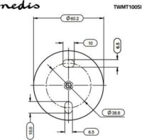 Nedis TWMT100SI 7"-12" fali Tablet tartó - Szürke