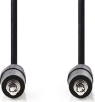 Nedis 3.5mm Jack M - 3.5mm Jack M Audiokábel 0.5m Fekete