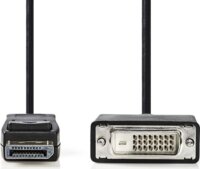Nedis CCGP37200BK20 DisplayPort - DVI (apa -apa) kábel 2m - Fekete