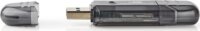 Nedis CRDRU2100BK USB 2.0 Külső kártyaolvasó