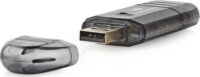 Nedis CRDRU2100BK USB 2.0 Külső kártyaolvasó
