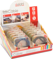 Delight 55437 3.5mm Jack (apa - apa) kábel 1m - Vegyes színek