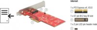 Delock 89577 PCIe - M.2 SSD Beépítő keret