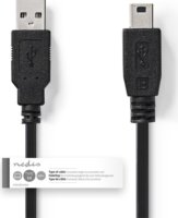 Nedis CCGT60300BK20 USB-A apa - MiniUSB-B apa Összekötő kábel 2m - Fekete