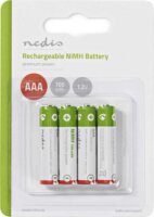 Nedis BANM7HR034B AAA 700mAh NiMh újratölthető elem (4 db / csomag)