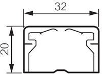 Legrand 030273 DLP Kábelcsatorna kanyar lezáró elem Fehér