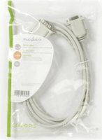 Nedis CCGP52010IV20 D-Sub 9 tűs apa - D-Sub 9 tűs anya Hosszabbító kábel 2m Elefántcsont