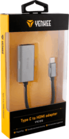 Yenkee YTC 012 USB-C apa - HDMI apa Adapter - Szürke/Fekete