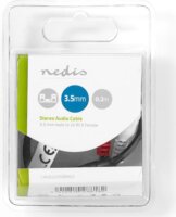 Nedis CAGB22250BK02 3.5mm Jack apa - 2x RCA anya kábel 0.2m - Fekete