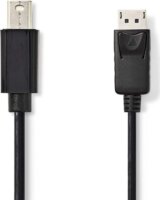 Nedis CCGP37400BK20 Mini DisplayPort - DisplayPort (apa - apa) kábel 2m - Fekete