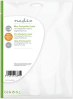 Nedis CCGP37400BK20 Mini DisplayPort - DisplayPort (apa - apa) kábel 2m - Fekete