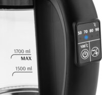 Eta 7153 Crystela Digi 1.7L Üveg vízforraló - Inox