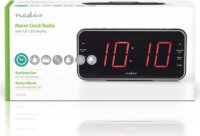 Nedis CLAR004BK Rádiós Ébresztőóra - Fekete