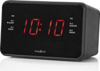 Nedis CLAR002BK Rádiós Ébresztőóra - Fekete