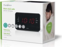 Nedis CLAR002BK Rádiós Ébresztőóra - Fekete