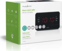 Nedis CLAR002BK Rádiós Ébresztőóra - Fekete