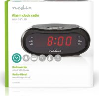 Nedis CLAR001BK Rádiós Ébresztőóra - Fekete