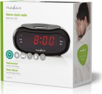 Nedis CLAR001BK Rádiós Ébresztőóra - Fekete