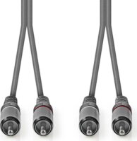 Nedis COTH24200GY30 2x RCA (apa - apa) kábel 3m - Szürke