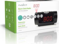 Nedis CLAR005BK Rádiós ébresztőóra - Fekete