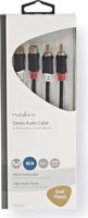 Nedis CABW24205AT20 2x RCA (apa - anya) kábel 2m - Fekete