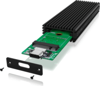 IcyBox IB-1816M-C31 M.2 USB 3.1 Külső SSD ház - Fekete