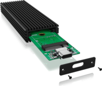 IcyBox IB-1816M-C31 M.2 USB 3.1 Külső SSD ház - Fekete
