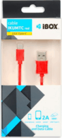 iBox IKUMTCR USB-A - USB-C (apa - apa) kábel 1m - Piros