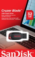 SanDisk 32GB Cruzer® Blade™ USB 2.0 Pendrive - Fekete