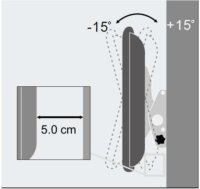 Techly 301276 40"-65" LCD TV/Monitor fali tartó Feekte