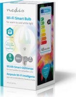 Nedis WiFi Intelligens 4.5W E14 LED Gyertyaizzó - Állítható Fehér