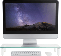 Stell SOS 5010 Üveg TV/Monitor asztali állvány Fehér