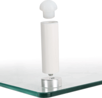 Stell SOS 5010 Üveg TV/Monitor asztali állvány Fehér