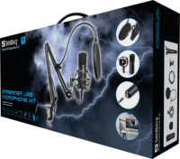 Sandberg Streamer USB Mikrofon KIT Fekete