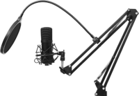 Sandberg Streamer USB Mikrofon KIT Fekete