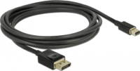 Delock 84928 DisplayPort kábel 8K 60Hz (mini DisplayPort apa - DisplayPort apa) 2m Fekete