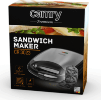 Camry CR3023 Szendvicssütő - Fekete/Inox