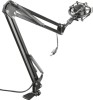 Trust GXT 253 Emita Streaming Mikrofon tartó kar - Fekete