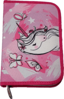 Hama Unicorn Iskolatáska tolltartóval - Rózsaszín