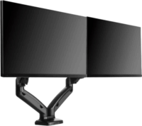 RaidSonic IcyBox IB-MS304-T max. 27" Dupla LCD TV/Monitor asztali tartó kar - Fekete (2 kijelző)