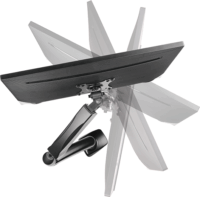 RaidSonic IcyBox IB-MS303-T max. 27" LCD TV/Monitor asztali tartó kar - Fekete